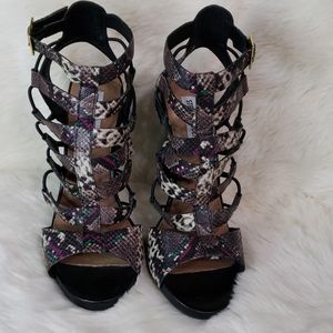 Steve Madden snake print heels